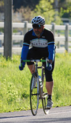 Mike Clark, on the TT course